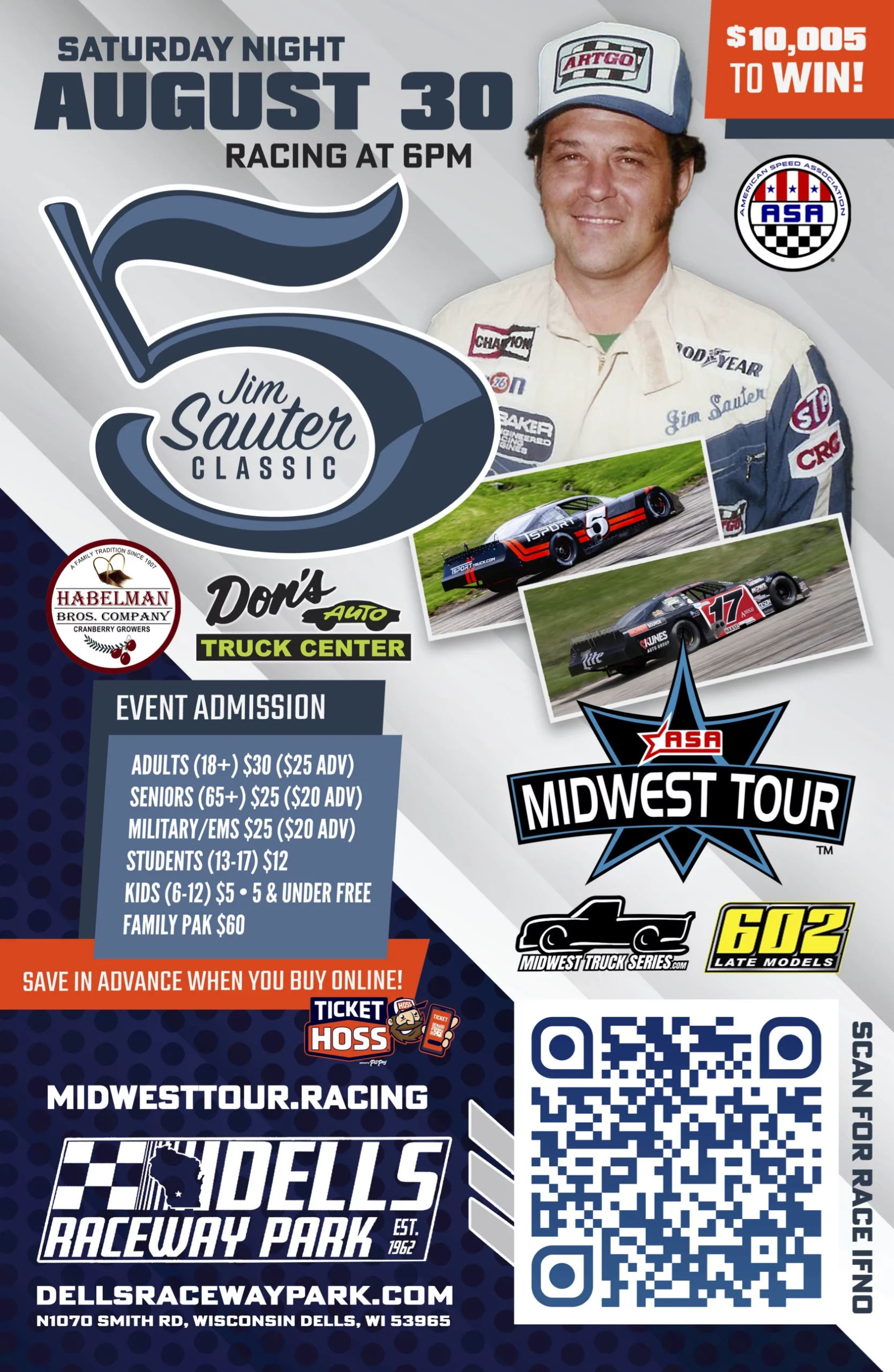 Jim Sauter Classic 200 presented by Habelman Brothers and Don's Auto Truck Center Event Poster