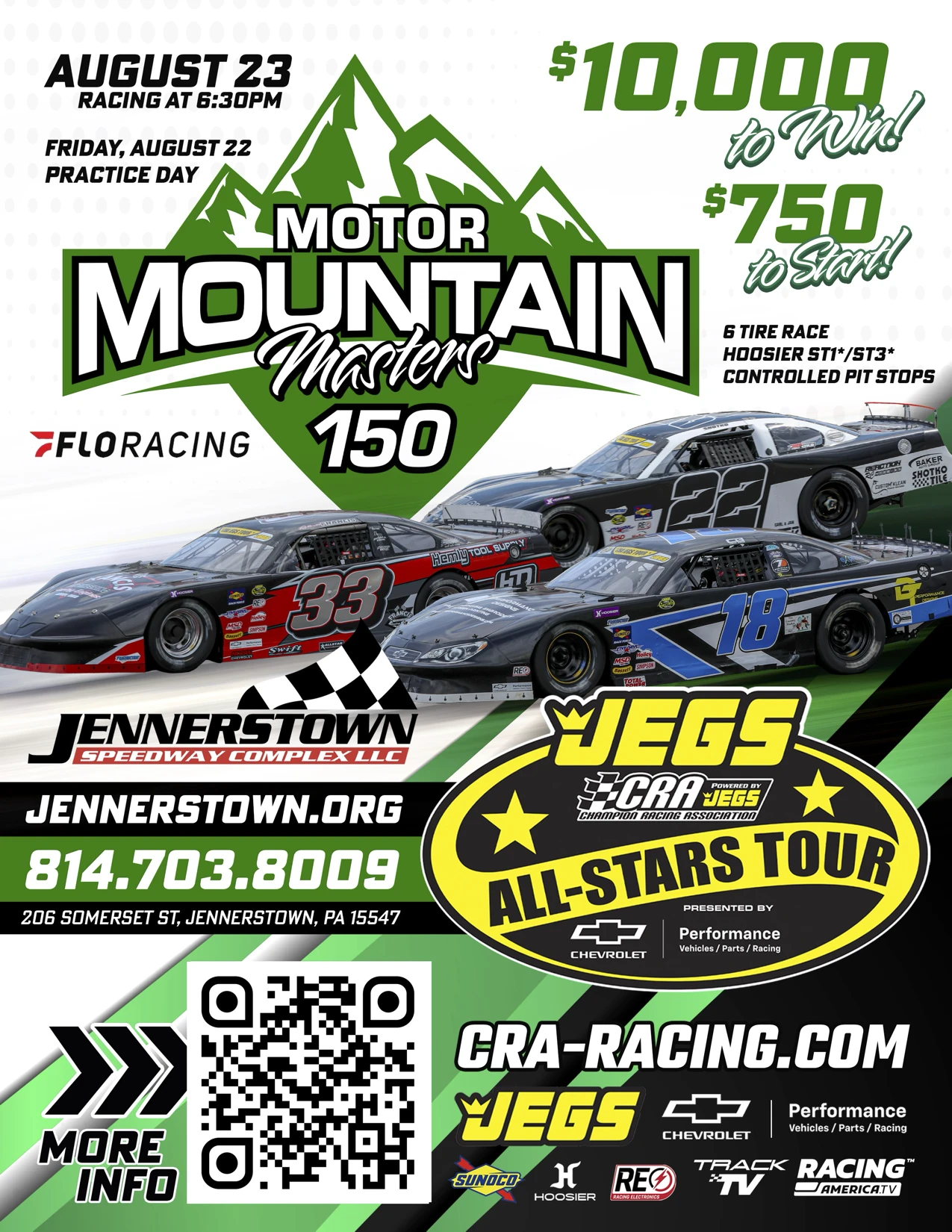 Motor Mountain Masters 150 Event Poster