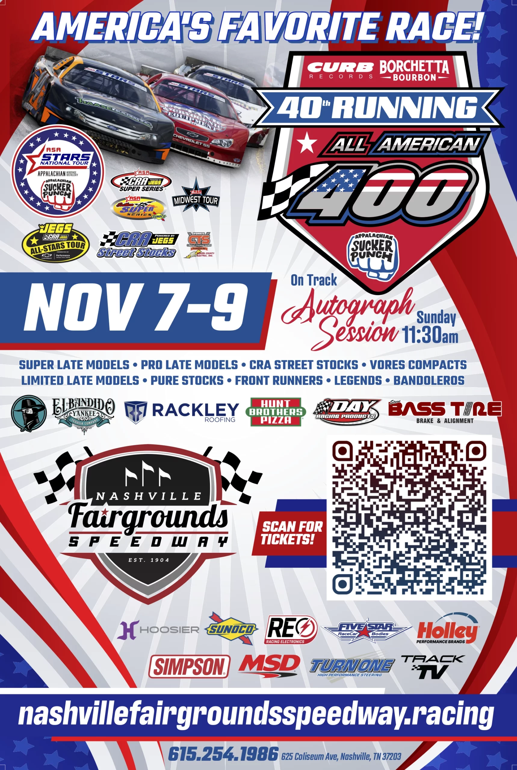 All American 100 Event Poster