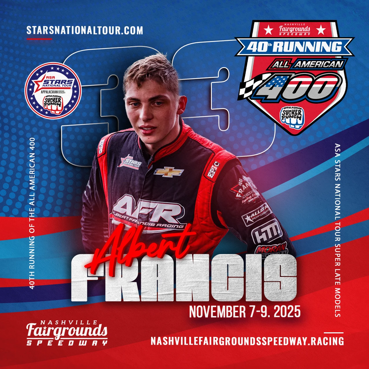 Francis, Pinsonneault, and Phillips Ready to Take on the 40th Running of the All American 400