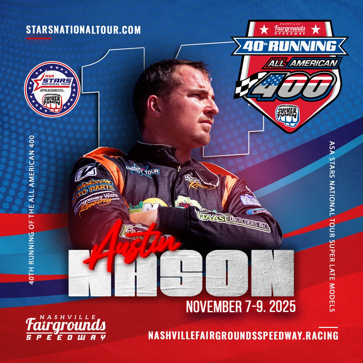 News: Austin Nason Set to Take On the 40th Running of the All American 400 at Nashville Fairgrounds Speedway / Click to Read