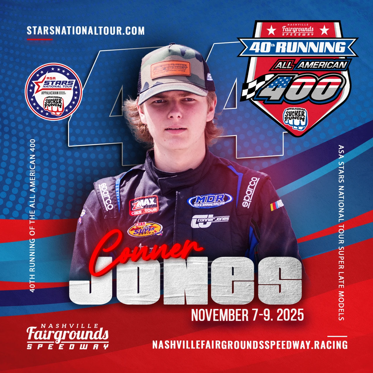 Featured image for “Conner Jones Set to Take On the 40th Running of the All American 400 at Nashville Fairgrounds Speedway”