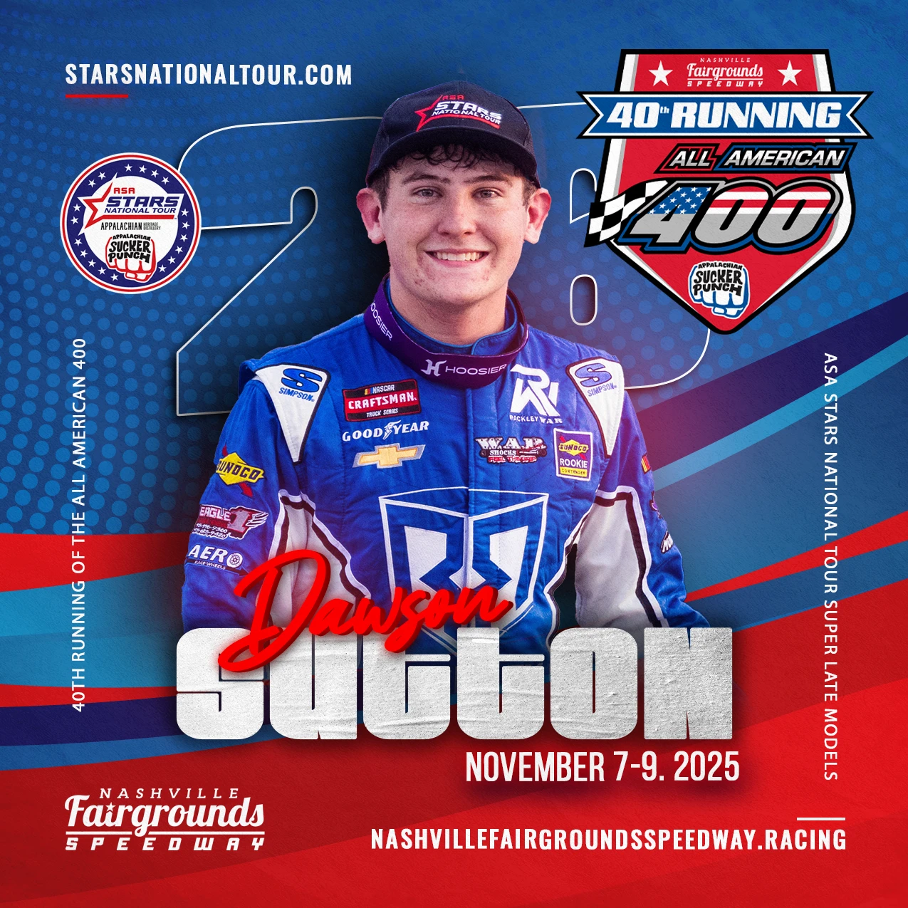 News: Dawson Sutton Aims for All American Glory in 40th Running of the All American 400 / Click to Read