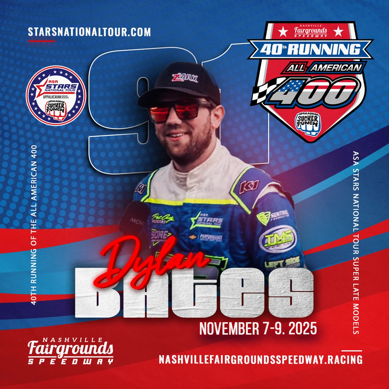 News: Dylan Bates Set to Take On 40th Running of the All American 400 at Nashville Fairgrounds Speedway / Click to Read