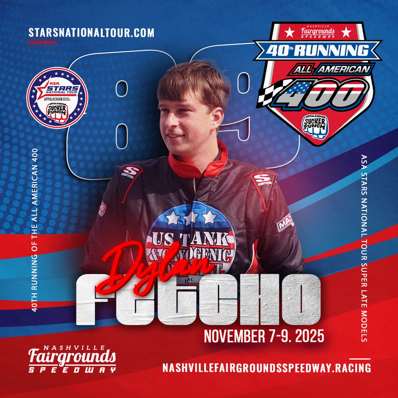 News: Dylan Fetcho Set for 40th Running of the All American 400 at Nashville Fairgrounds Speedway / Click to Read