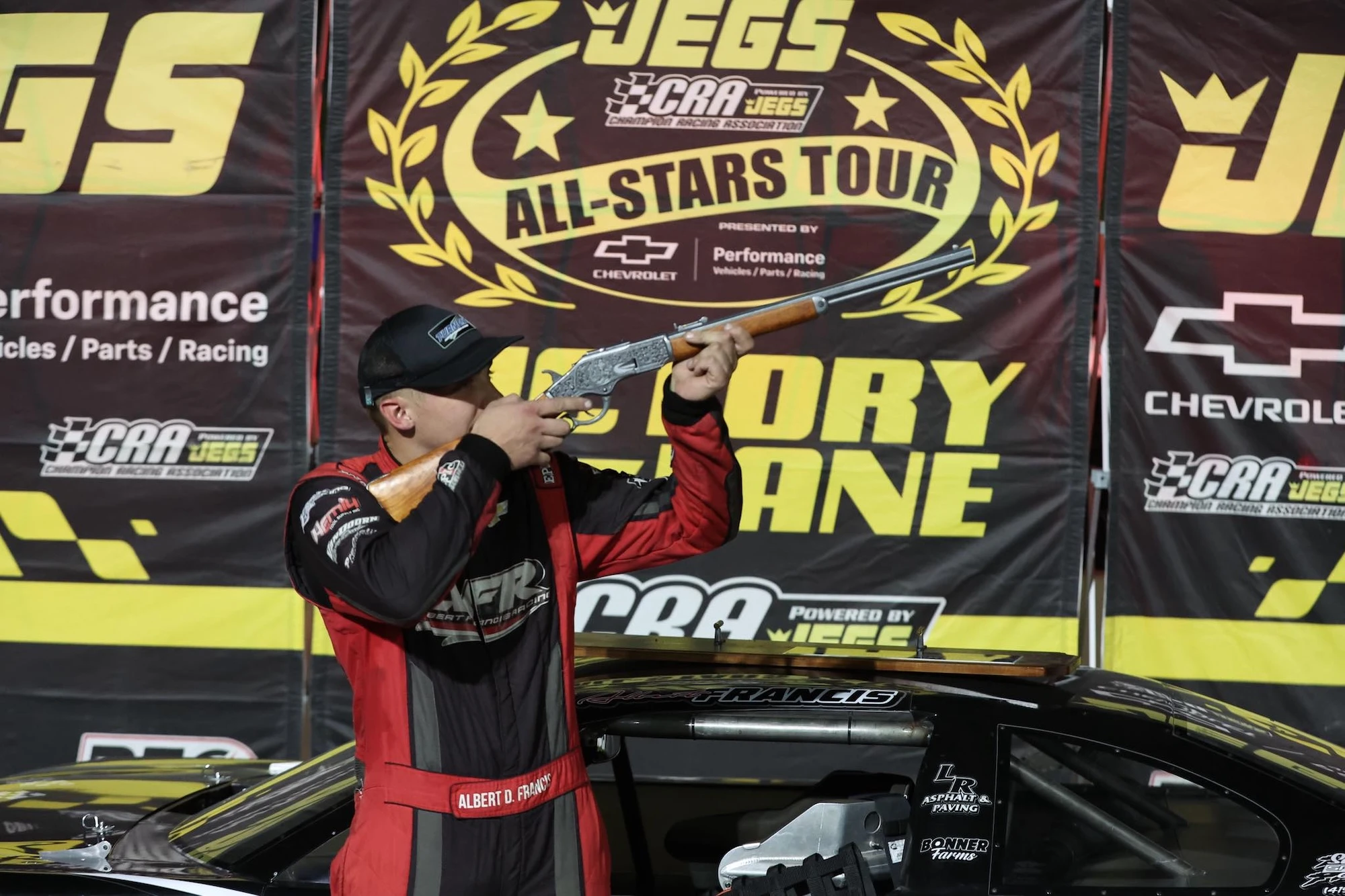 Featured image for “Francis Rebounds for Winchester 100 Win with the JEGS/CRA All-Stars Tour”