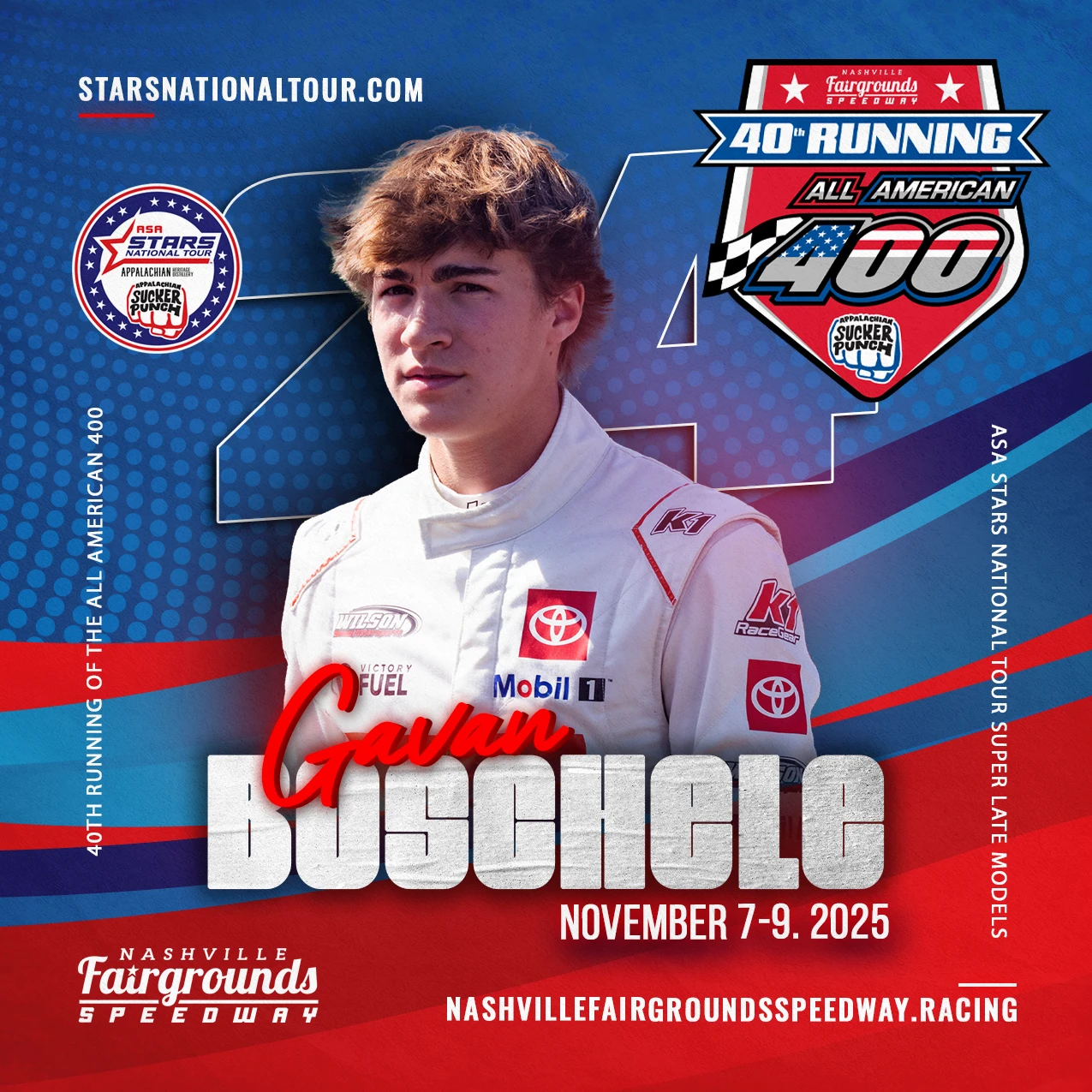 Featured image for “Gavan Boschele Set for All American 400 Debut at Nashville Fairgrounds Speedway”