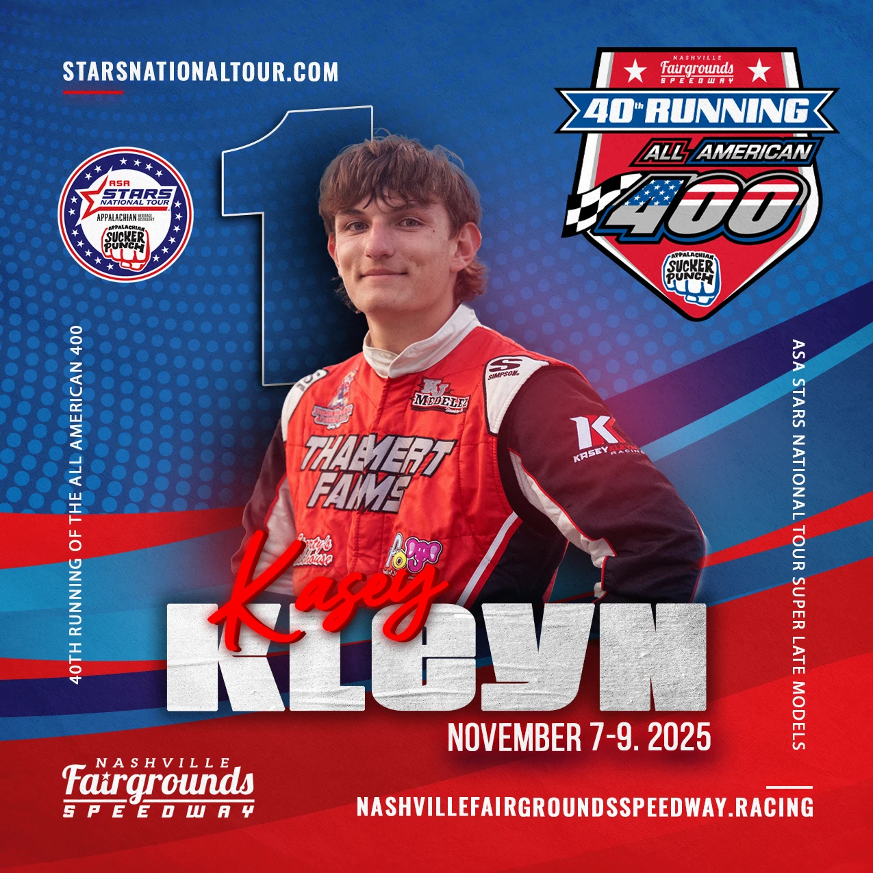 News: Kasey Kleyn Set to Compete in 40th Running of the All American 400 at Nashville Fairgrounds Speedway / Click to Read