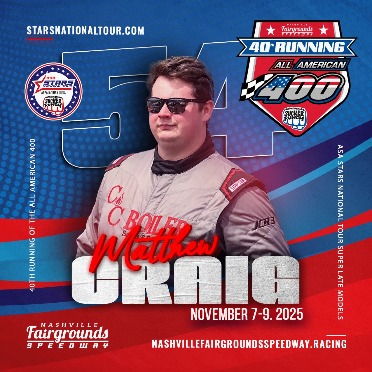 News: Matthew Craig Returns to Nashville for 40th Running of the All American 400 / Click to Read