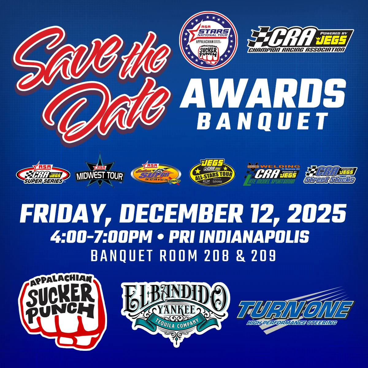 News: ASA/CRA Racing to Celebrate 2025 Champions with Awards Banquet at PRI Show / Click to Read