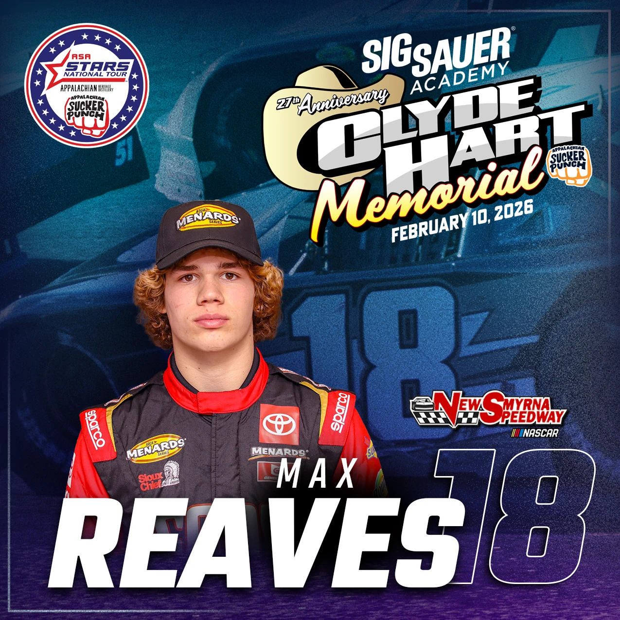 Featured image for “Rising Star Max Reaves Joins Clyde Hart Memorial Field”