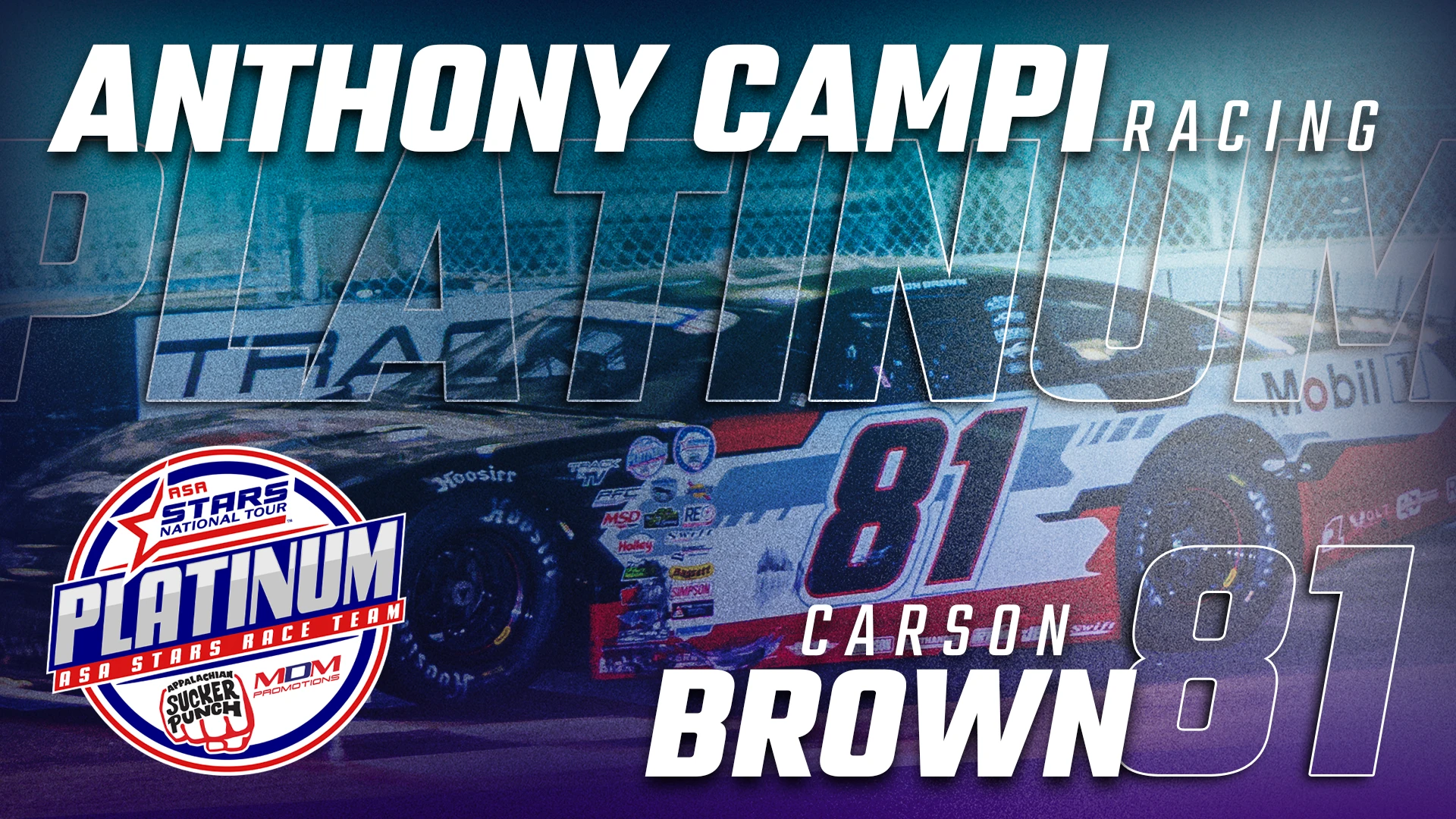 Featured image for “Anthony Campi Racing Joins ASA STARS National Tour Platinum Program with Carson Brown”