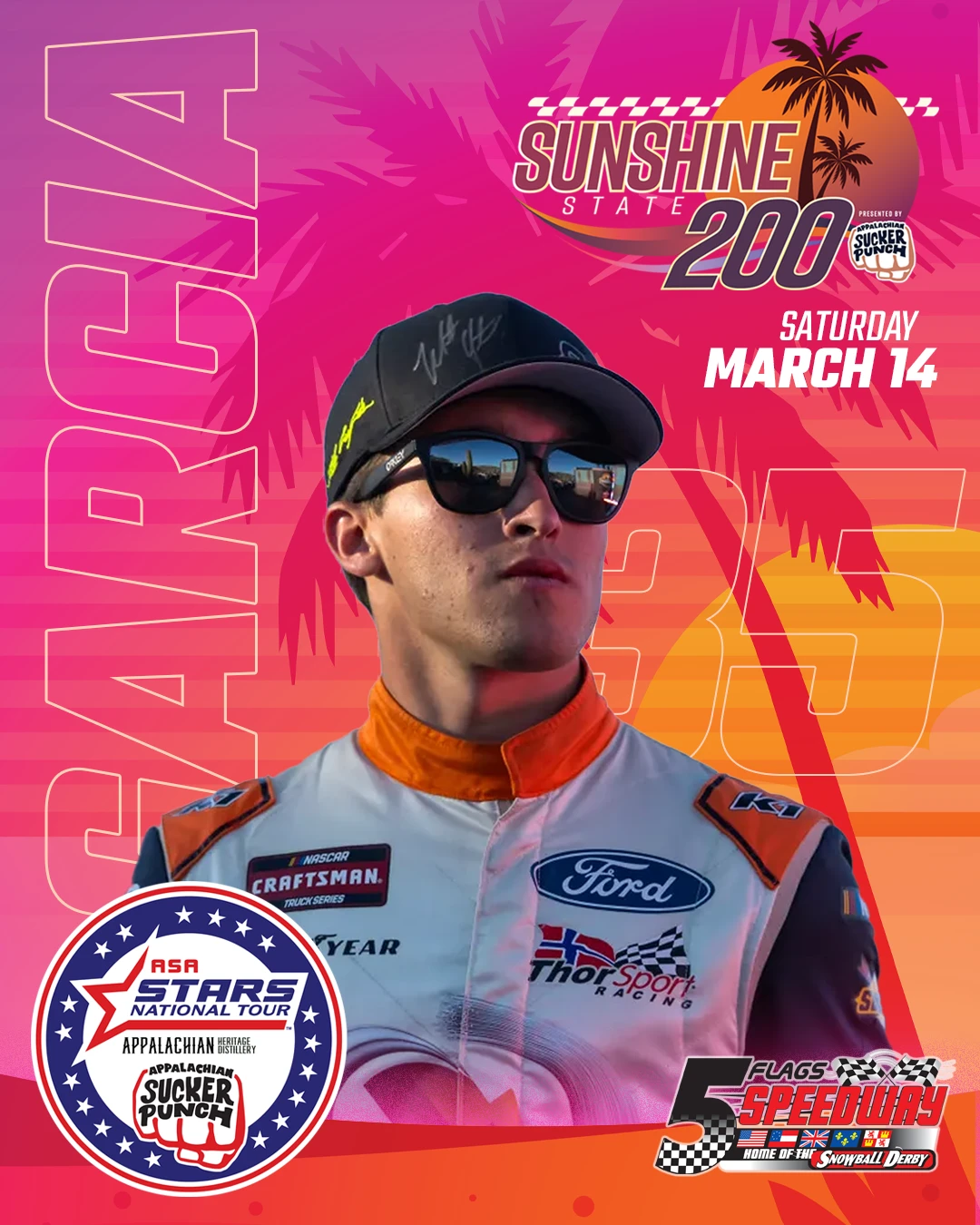 Featured image for “Garcia Adds Star Power to Sunshine State 200 Lineup”