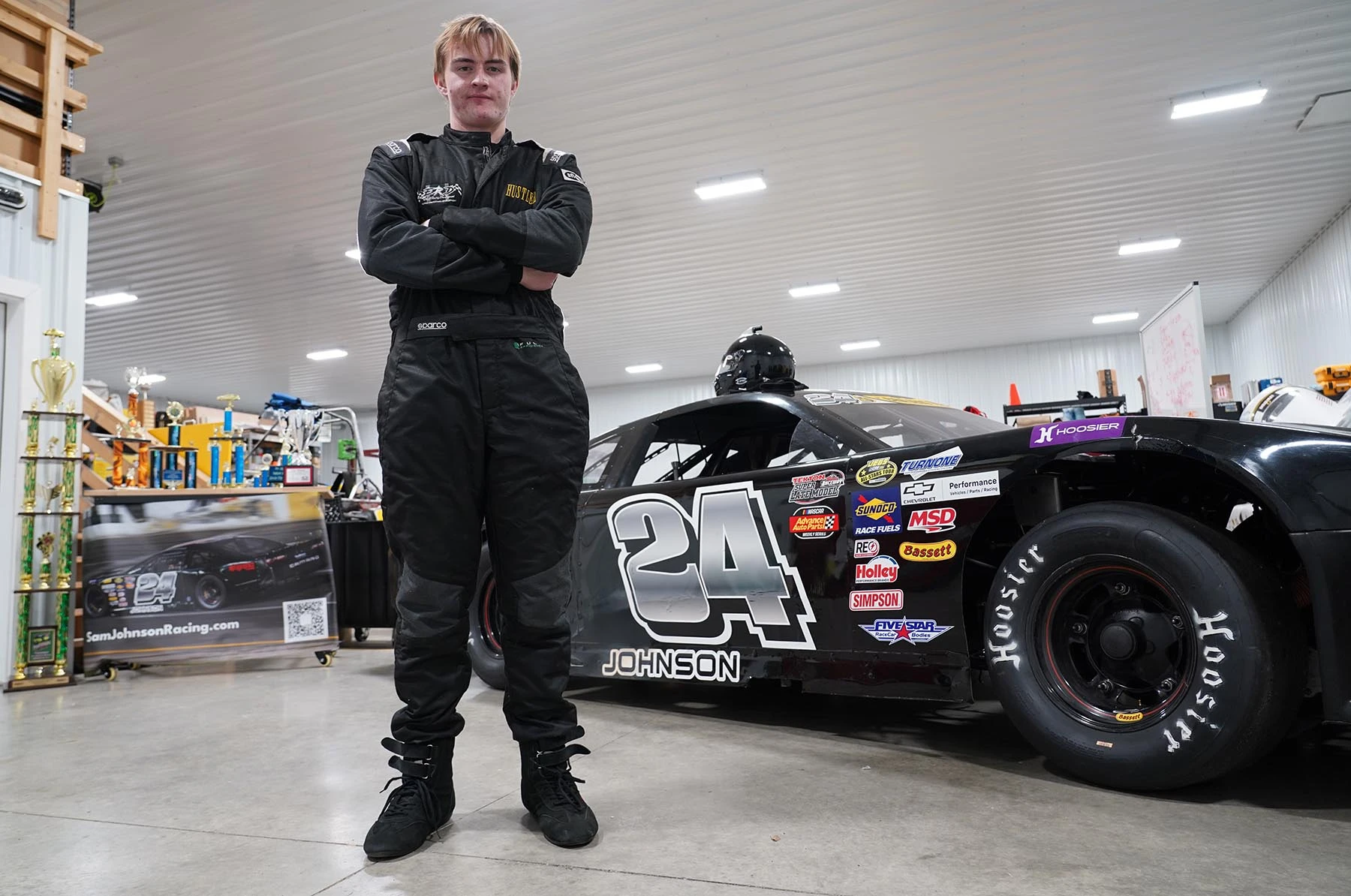 Featured image for “Hammer Down: Sam Johnson accelerates to success in stock car racing”