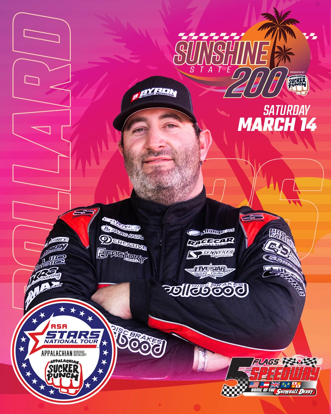 Featured image for “Short Track Superstar Bubba Pollard Enters Sunshine State 200”