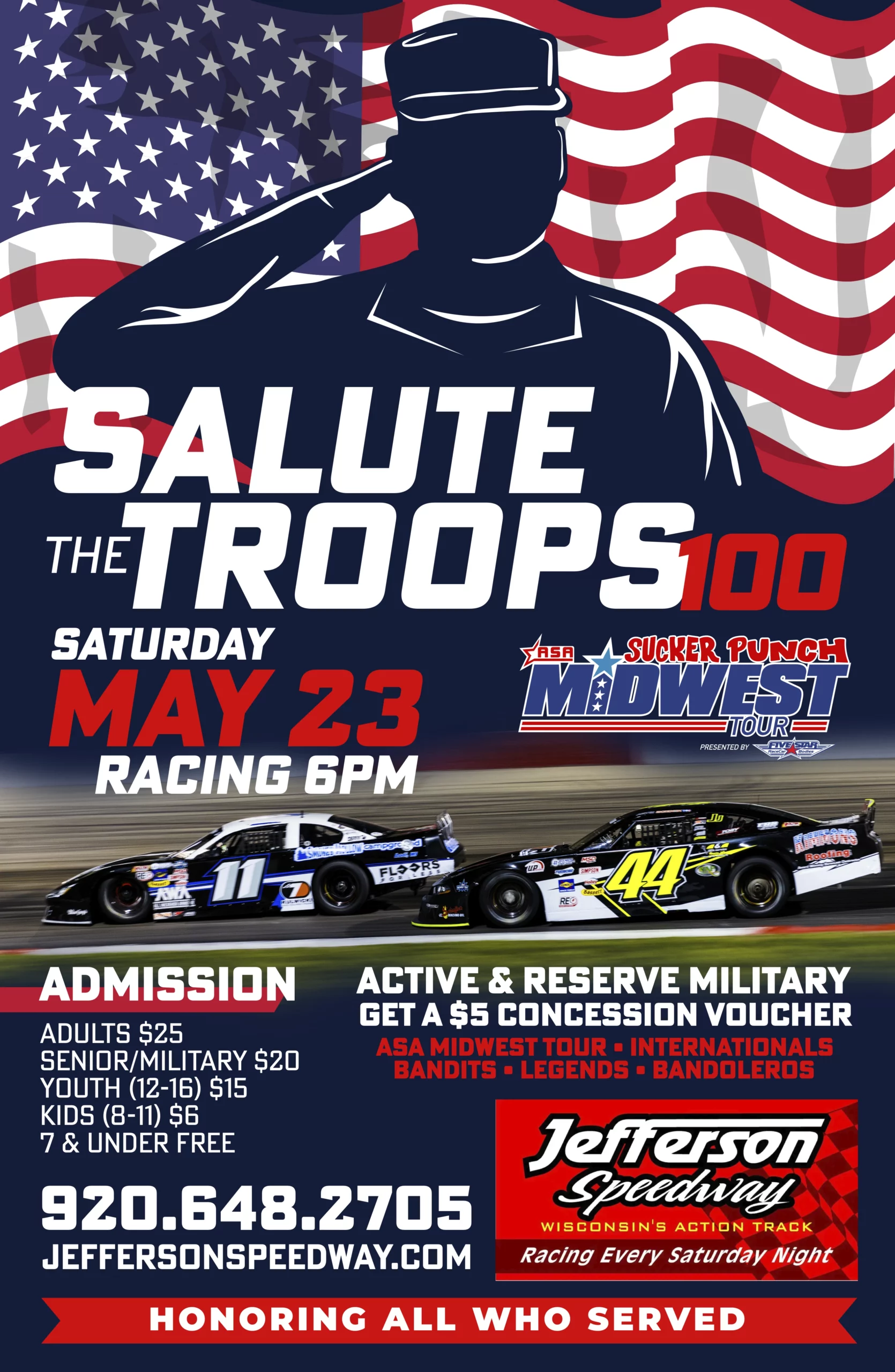 Salute the Troops 100 Event Poster