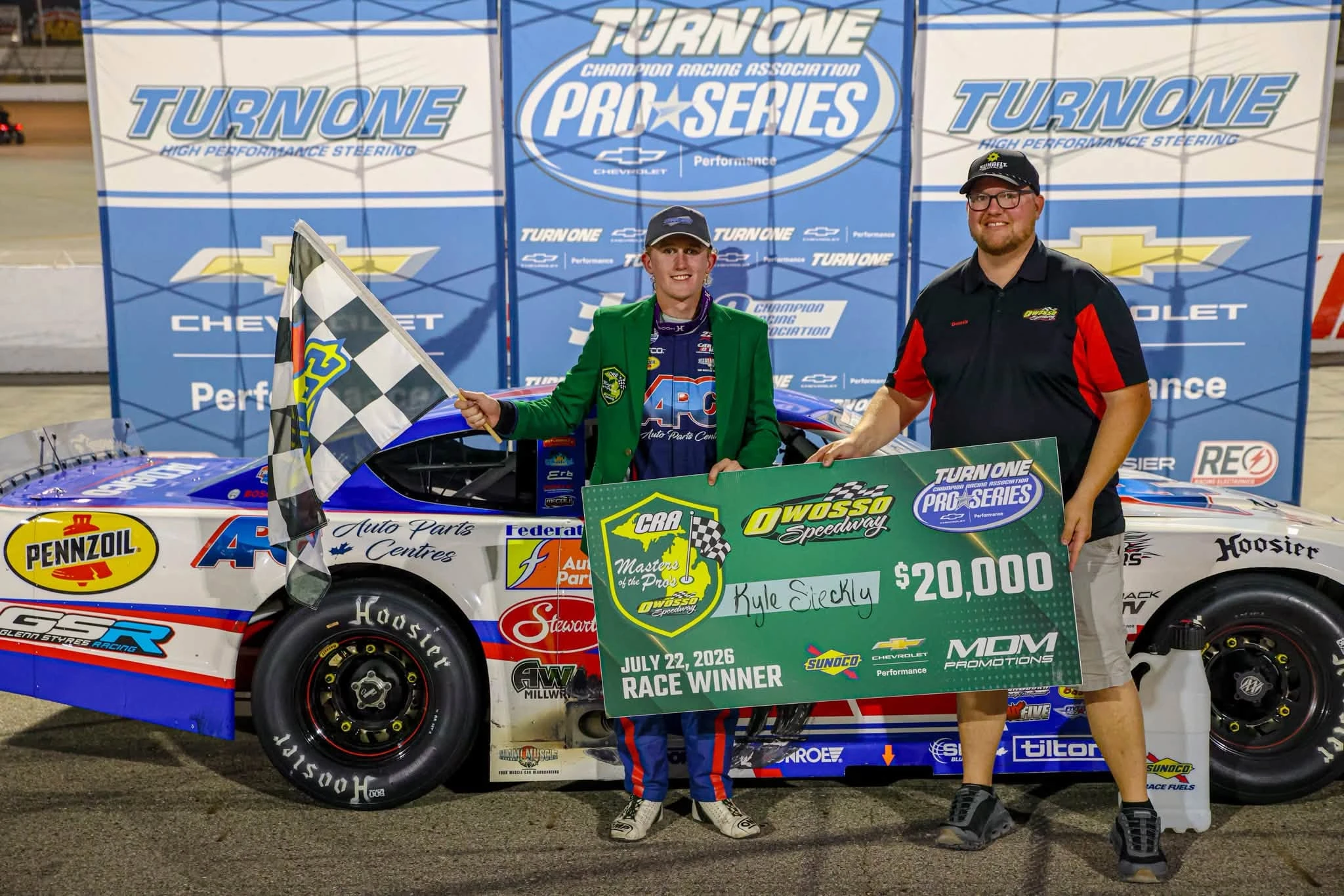 News: Steckly Earns His Green Jacket at Owosso / Click to Read